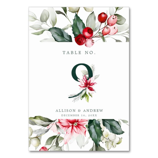 Winter Berry | Table Number 9 (Back)