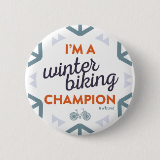 Winter Biking Champion - Large Pin