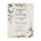 Winter Birch Calligraphy Wedding Save the Date