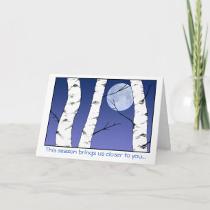 Winter Birches Christmas/Solstice Card