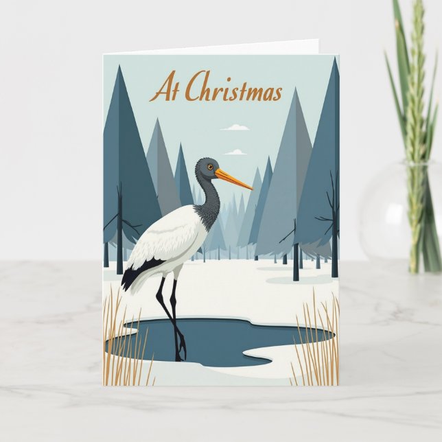 Winter Bird Reflection Card (Front)