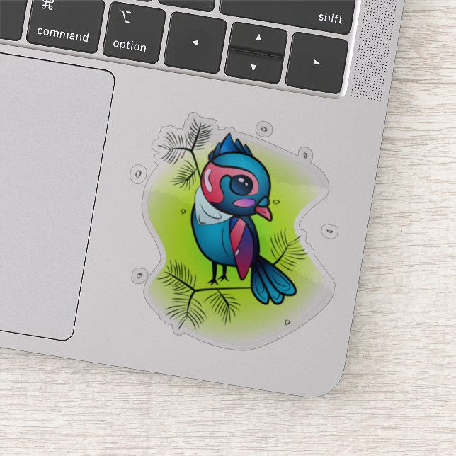 Winter Bird Sticker (Detail)