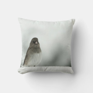 Winter Bird Throw Pillow