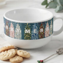Winter Birds Decorated Trees Wrapping Paper