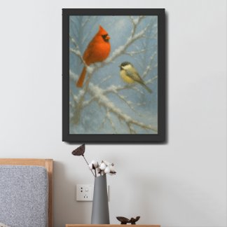Winter Birds – Life in the Quiet Framed Art