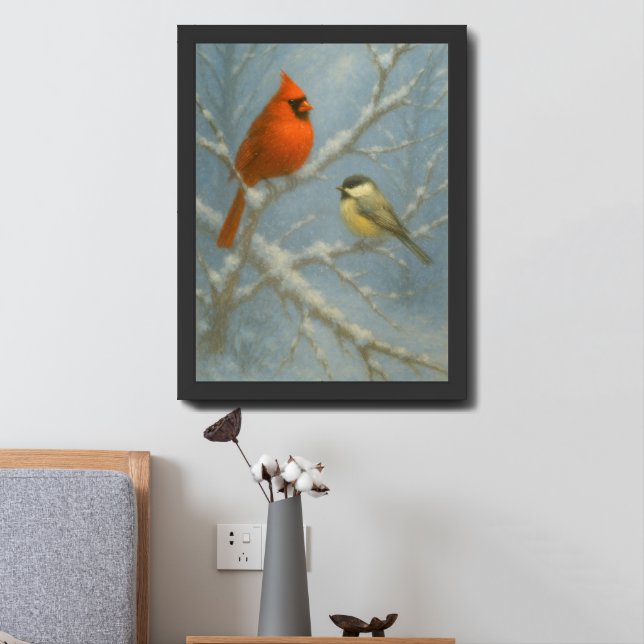Winter Birds – Life in the Quiet Framed Art (Bedside)