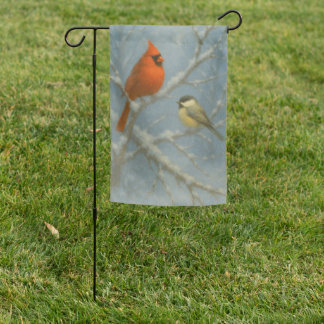 Winter Birds – Life in the Quiet Garden Flag
