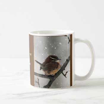 Winter Birds Mug:  Carolina Wren Coffee Mug by Considernature at Zazzle