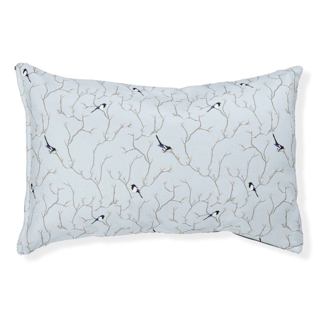 Winter BIrds Pet Bed (Front)