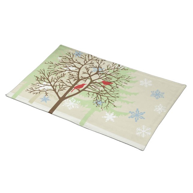Winter Birds Placemat (On Table)