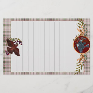 Winter Birds Stationery