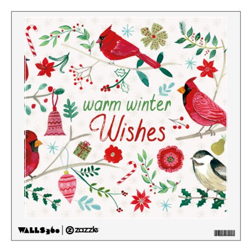 Winter Birds _ Warm Wishes Wall Decal