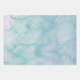 Winter Birthday Elegant Pastel Marble Wrapping Pap Wrapping Paper Sheets
