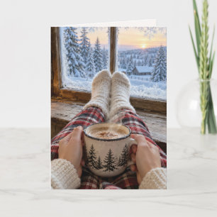 Winter Birthday Hot Chocolate Card