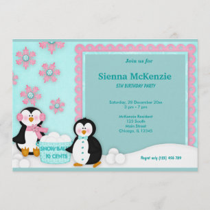 Winter Birthday Invitation