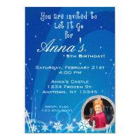 Winter Birthday Invitation with Picture