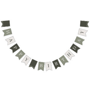 Winter Birthday Party Bunting Flags