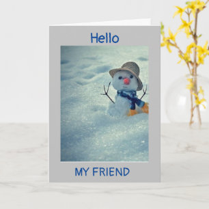 **WINTER BIRTHDAY TO MY FRIEND** CARD