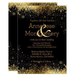 Snowflake Wedding Invitations | Zazzle