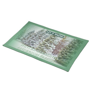 Winter Blessing Serenity Cloth Placemat