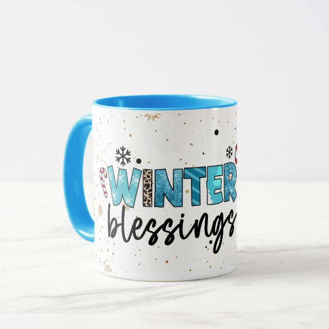 Winter Blessings Customize Mug (Front Left)