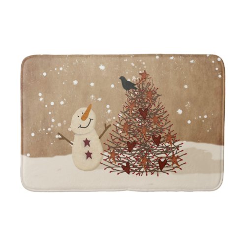 Winter Blessings Snowman Bath Mat