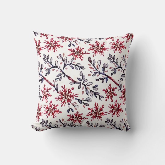Winter Bloom Accent Pillow