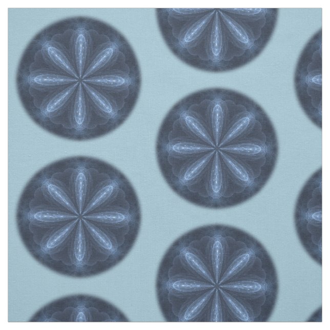 Winter Blossom Kaleidoscope Mandala Fabric (Swatch)