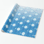 Winter blue and white Snowflakes pattern Wrapping Paper<br><div class="desc">Modern snowflake pattern in light blue and white. Need more? Check out other holiday designs at my store! Cheers! :)</div>