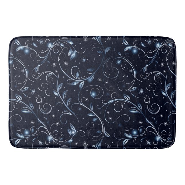 Winter Blue Bath Mat (Front)
