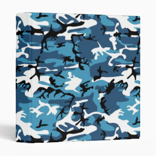 Winter Blue Camo Binder