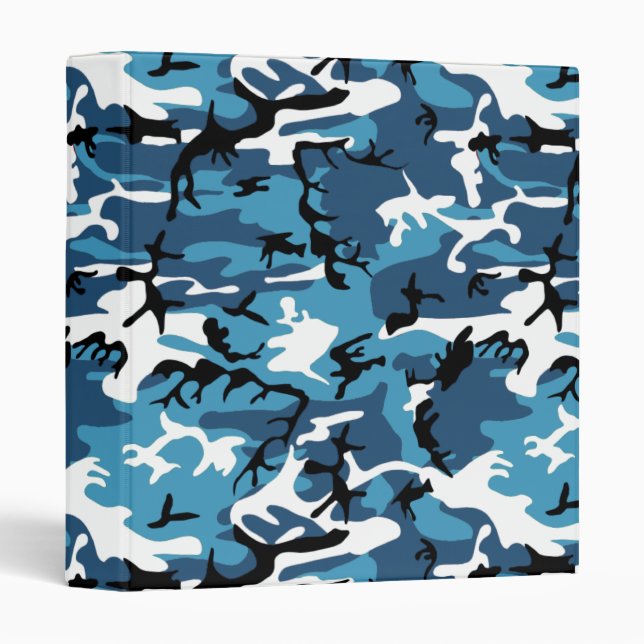 Winter Blue Camo Binder (Front/Spine)