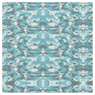 Winter Blue Camo Military Camouflage Armed Forces Fabric