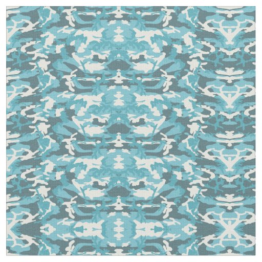 Winter Blue Camo Military Camouflage Armed Forces Fabric