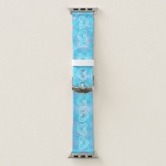 Winter Blue Heart Apple Watch Band