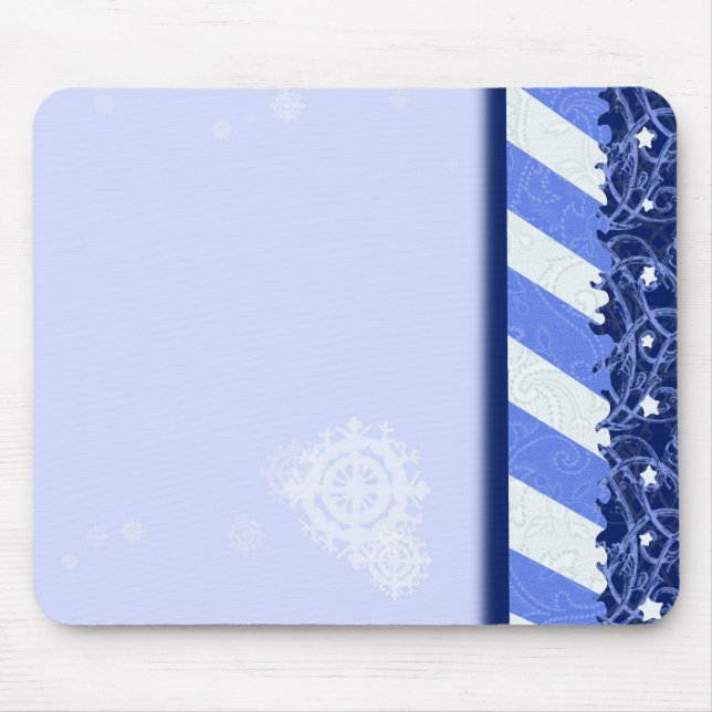 Winter Blue Mouse Pad (Front)