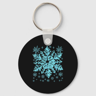 Winter Blue Snowflake Christmas Xmas Costumes Men  Keychain