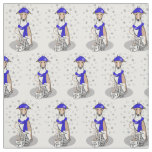 Winter Blue Whippet Snow Scarf - Fawn &amp; white Cute Fabric
