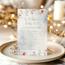 Winter blue Who knows daddy best baby shower game