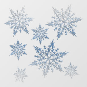 Winter Blue Window Cling