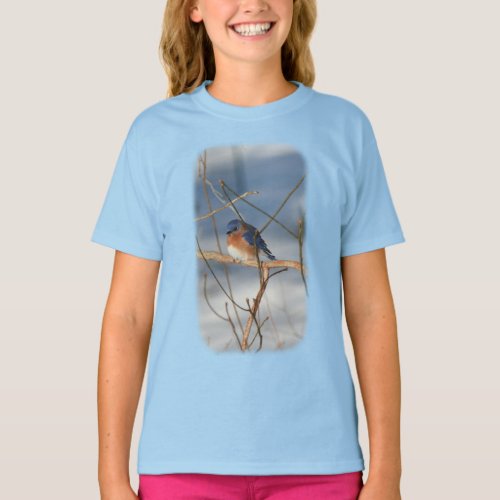 Winter Bluebird Animal Nature T_Shirt