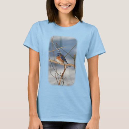 Winter Bluebird Animal Nature T_Shirt