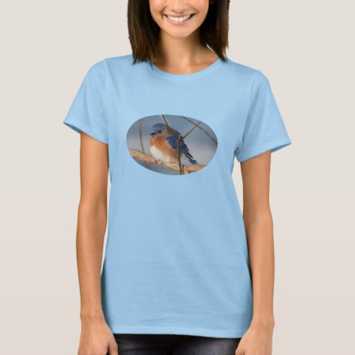 Winter Bluebird Animal  T_Shirt