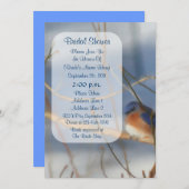 Winter Bluebird Art Bridal Shower Invite (Front/Back)
