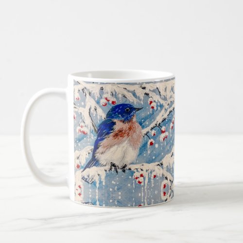 Winter Bluebird Coffee Mug