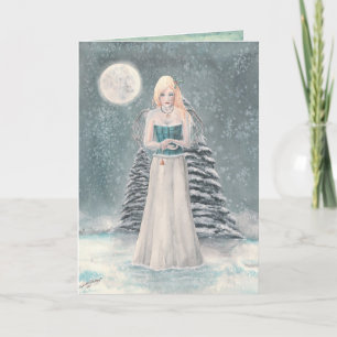 Winter Blues Greeting Card