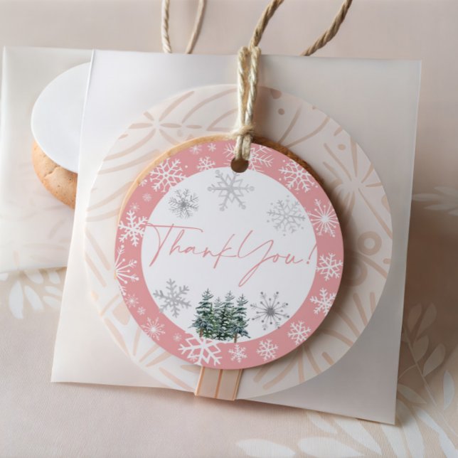 Winter Blush Thank You Sticker (Creator Uploaded)