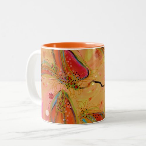 Winter Blush Two-Tone Mug