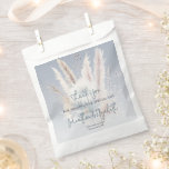 Winter Boho Floral | Blue Wedding Favor Bag