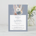 Winter Boho Floral Bridal Shower | Blue Invitation